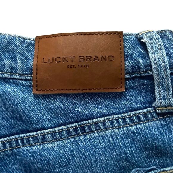 LUCKY BRAND Drew Mom Women’s Jeans Embroidery Butterfly Size 26 High Rise Taper - Picture 7 of 10